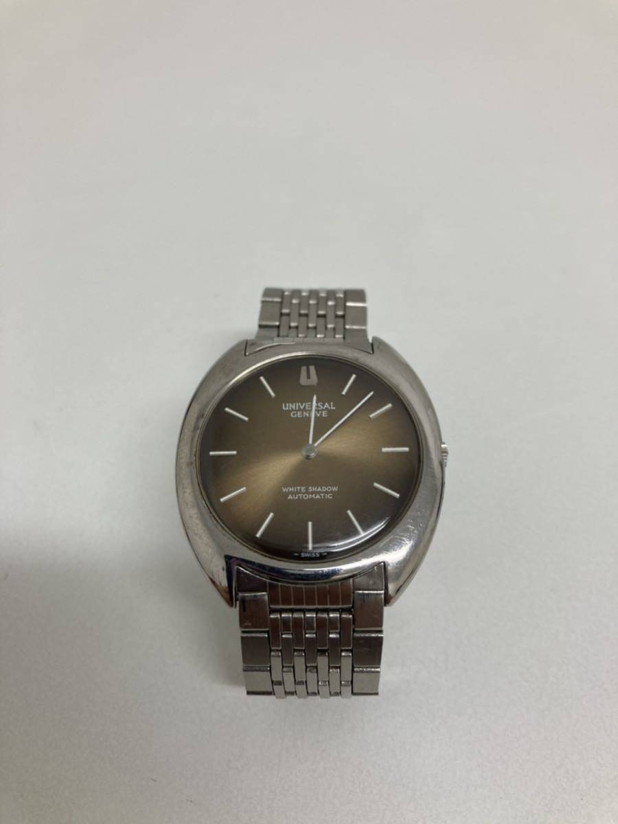 universal geneve 自動巻き　white shadow 稼動品 UNIVERSAL GENEVE ユニバーサル ジュネーヴ／腕時計 WHITE SHADOW