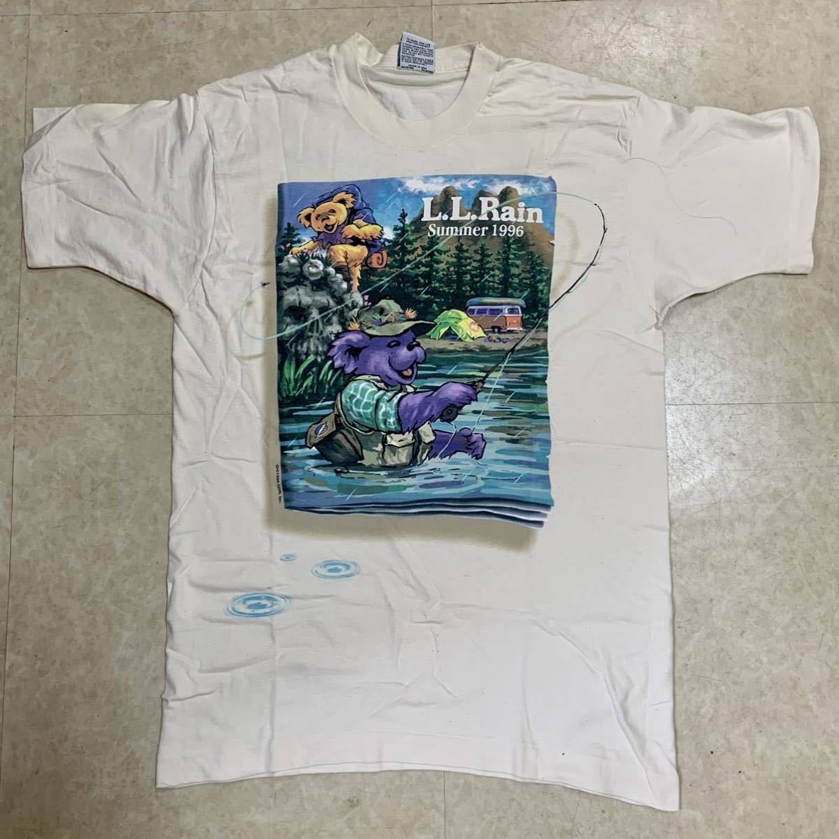 お買い得，新作 Grateful Dead ビンテージ Tシャツ 1996年 アメリカ製 両面プリント LL Rain パロディ LL Bean アウトドア 超レア(Tシャツ)｜売買されたオークション情報、yahooの商品情報をアーカイブ公開 - オークフ Tシャツ
