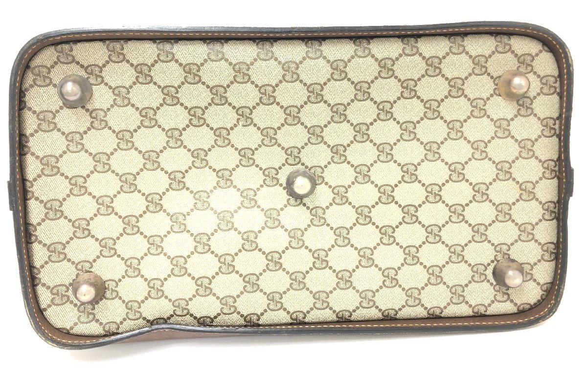 GUCCI オールドグッチ GG PVC ボストンバッグ 大容量 1円スタート】 GUCCI グッチ ボストンバッグ オールドグッチ PVC GG柄