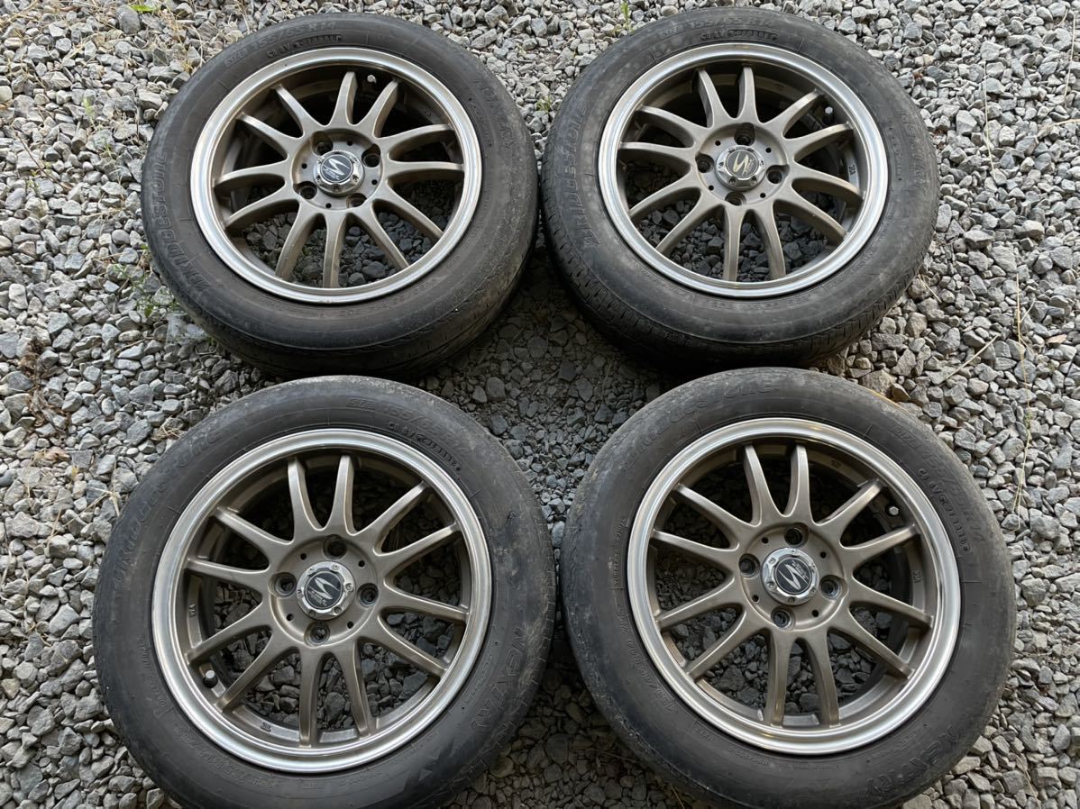 マ*キ様 155/65R14社外アルミホイールつき４本セット／BS2020年製 155⁄65r14 4本セット（サマータイヤ・ホイールセット タイヤホイール
