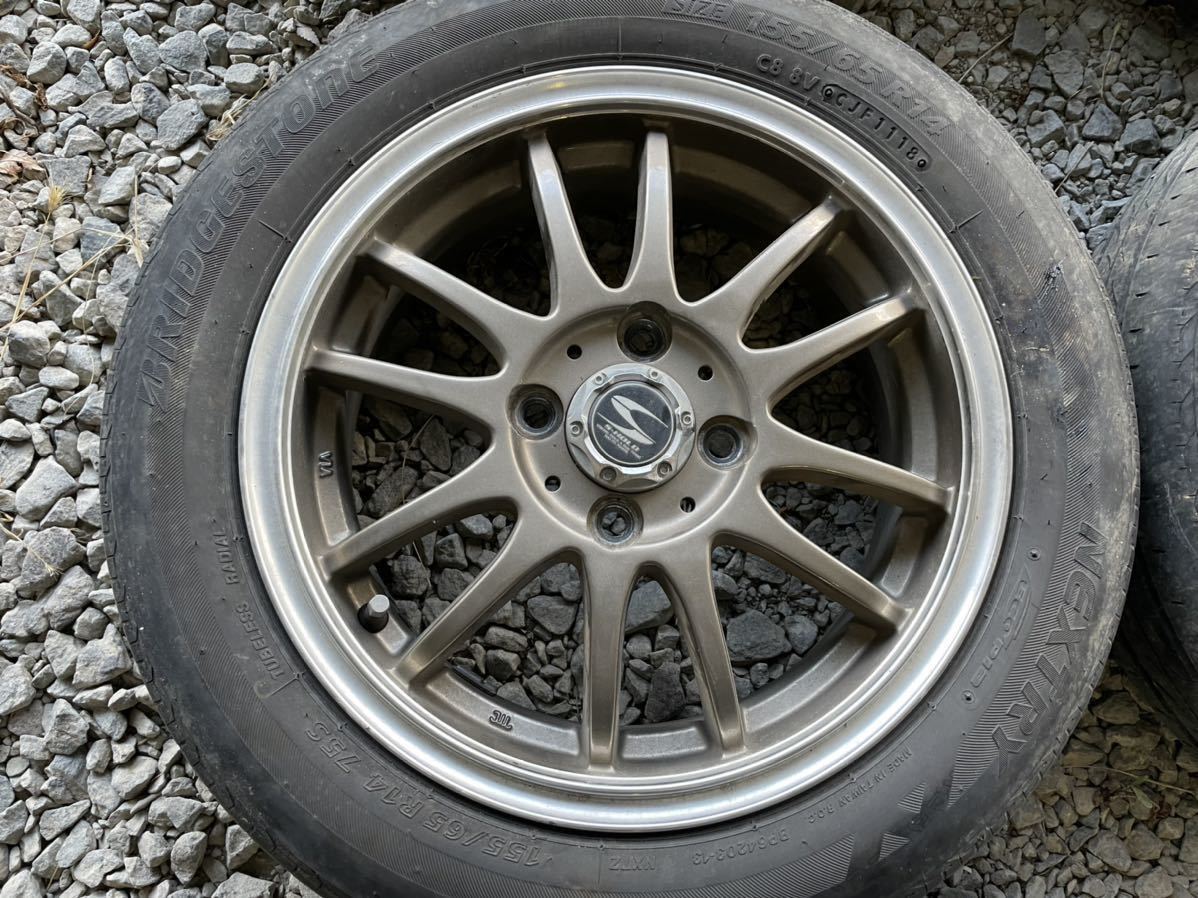 155⁄65r14 4本セット（サマータイヤ・ホイールセット タイヤホイール