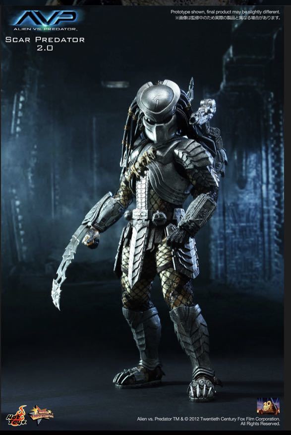 開封 未使用 ホットトイズ ムービーマスターピース AVP 1/6 スカー
