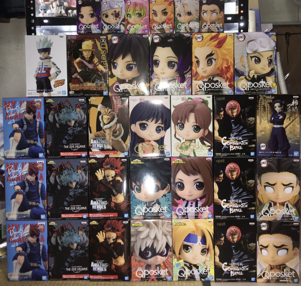 プライス　フィギュアなど、まとめ売り　33点　僕のヒーローアカデミアなど ヒロアカ フィギュア ワンピース まとめ売り 1円スタート 33個まとめ