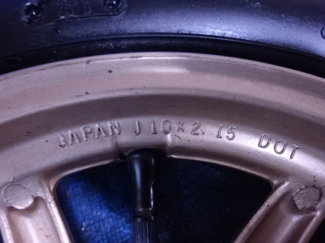HONDA スーパーディオ Dio AF27 ゴールドカラーZX純正リアホイール