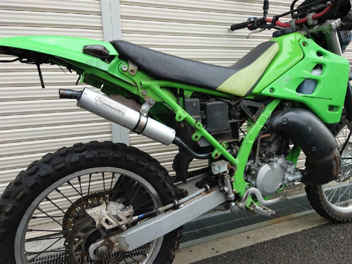 SECRET SPEED★カワサキ KDX125 キャブ車専用　スリップオンマフラー　アルミサイレンサー仕様 KDX125 スリップオンマフラー SECRET パワーダウンからの復活 KDX125&frasl;SR「KDX125 マフラー