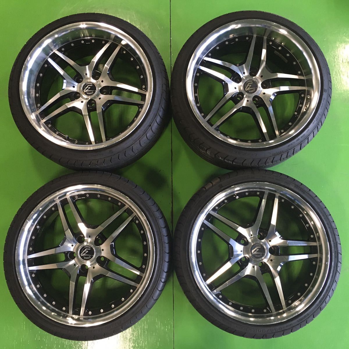 NA528 中古 FIRENZE WHEELS フィレンツェ ホイール 19×8.5J +38 19×9.5