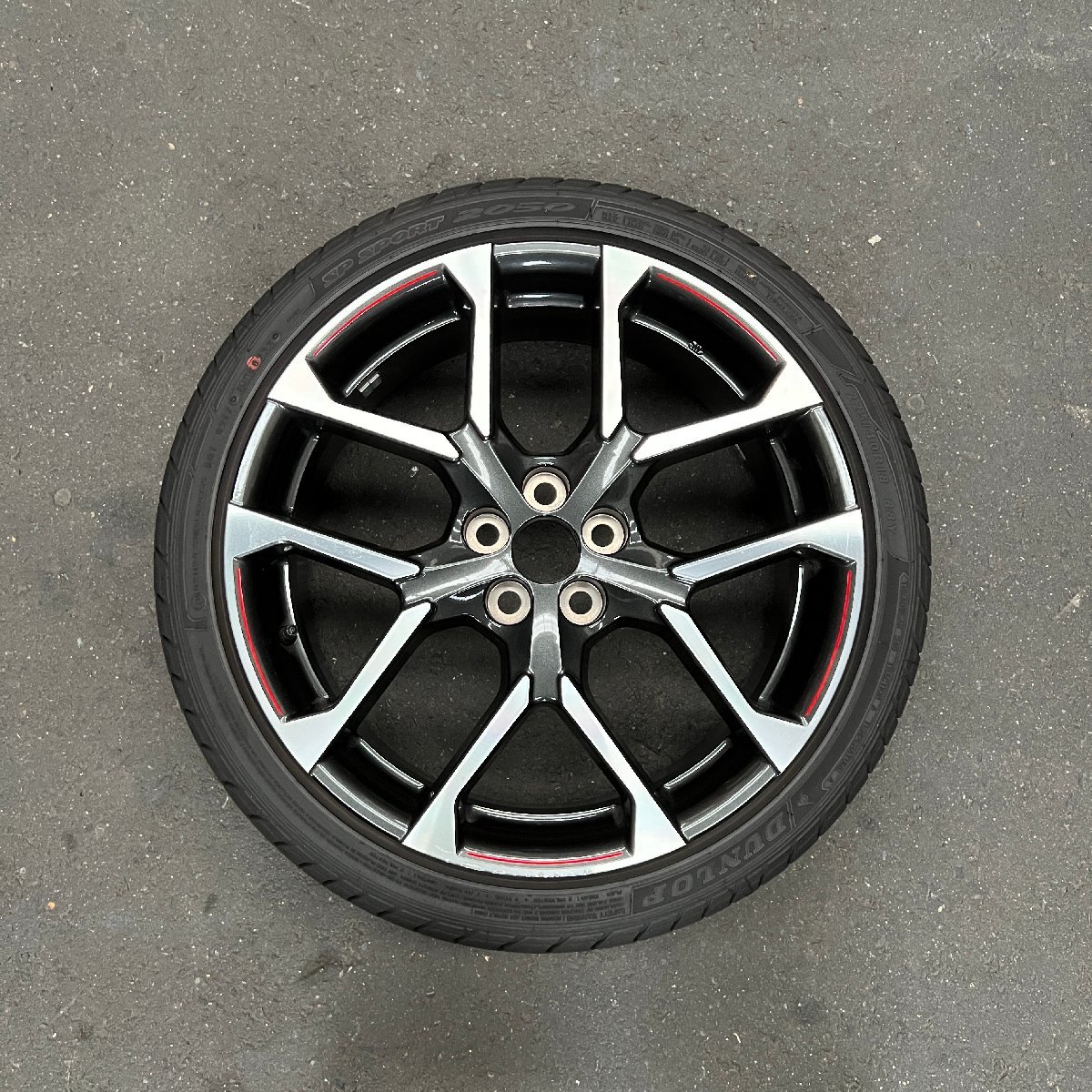タイヤ付き純正ホイール1本 プリウスPHV ZVW52 GR SPORT ガンメタ 