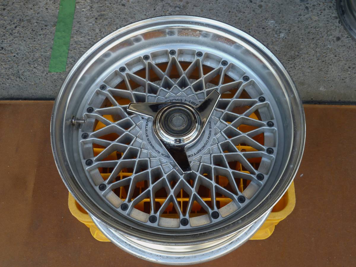 ○SSRレーシングハート スピナーメッシュ 15×7．0J 4-114 