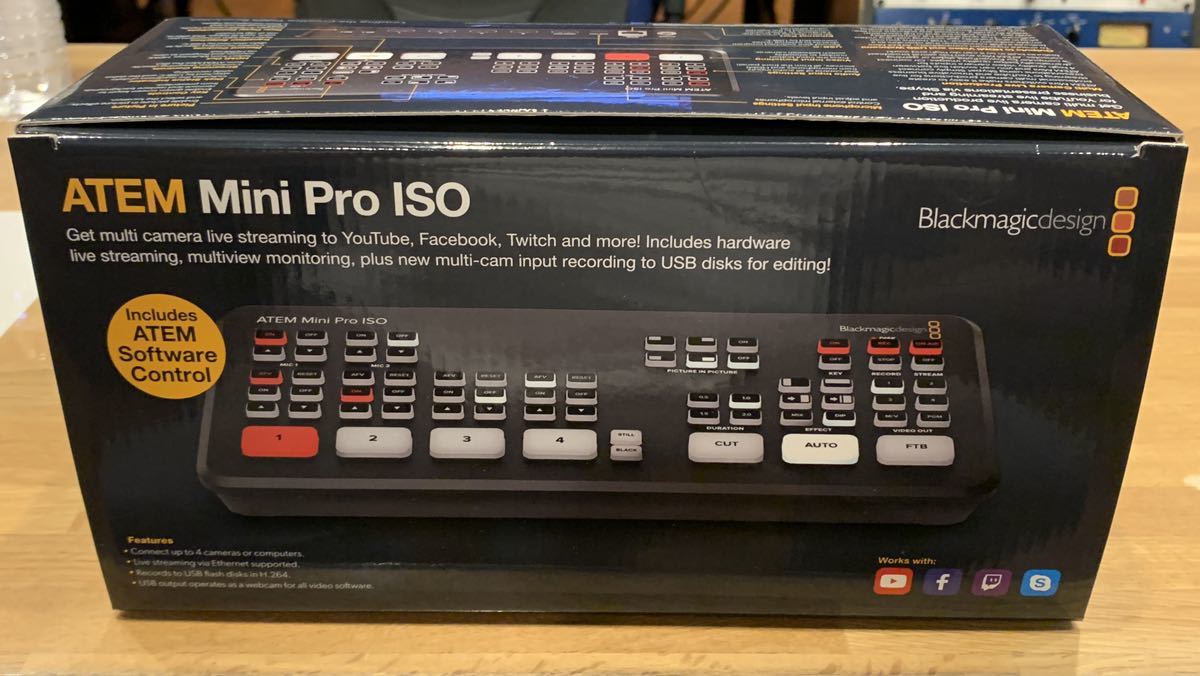 Blackmagic design ライブスイッチャー ATEM Mini Pro ISO 美品 ATEM