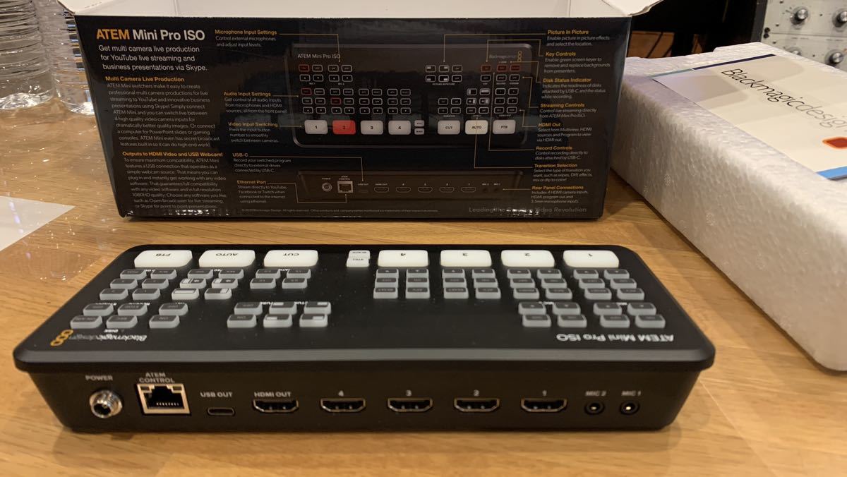 Blackmagic design ライブスイッチャー ATEM Mini Pro ISO 美品 ATEM