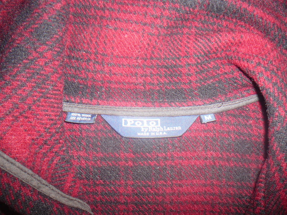 ◇POLO ラルフローレン ウールフードジャケット サイズM（L相当）RRL 