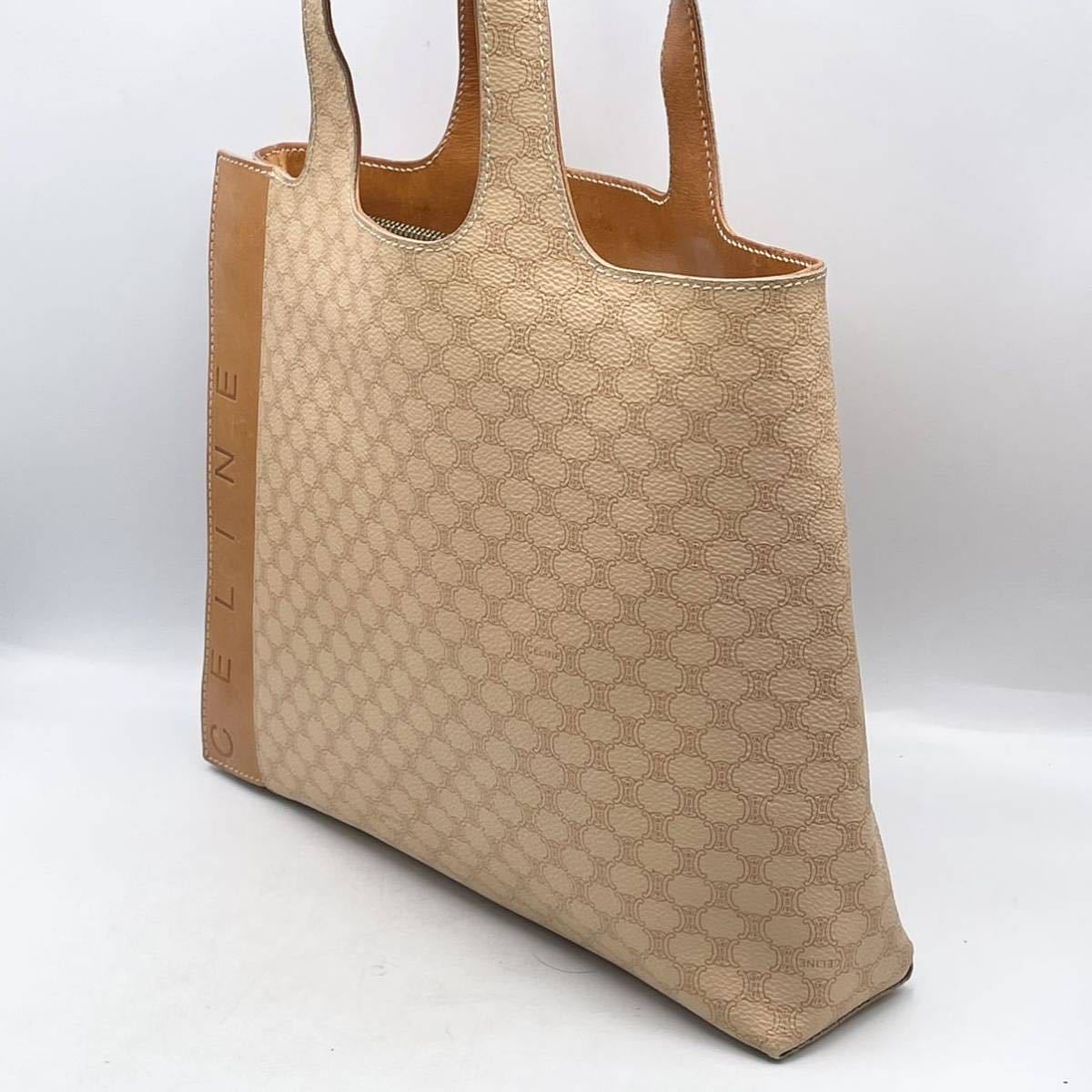 CELINE セリーヌ ヴィンテージ トリオンフ レザー ショルダーバッグ
