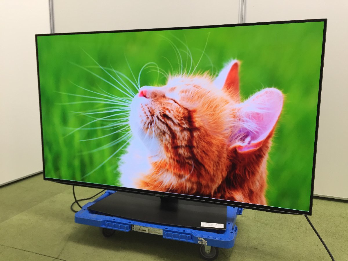 引取限定】極美品 2022年製 SHARP シャープ 4K有機ELテレビ 4T-C48CQ1 
