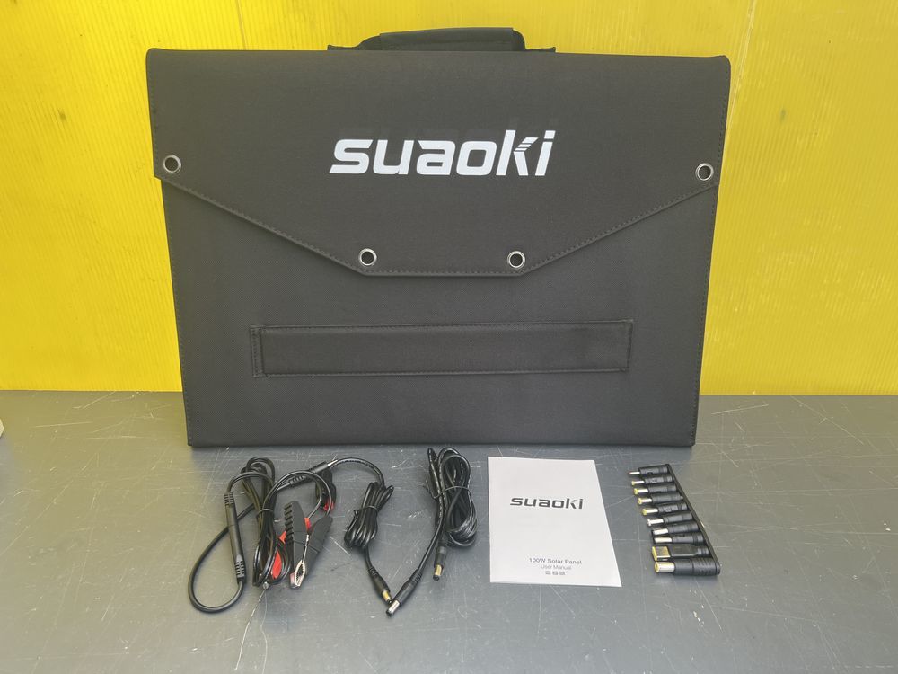 100W | suaoki ソーラーチャージャー 折りたたみ式 SCB-100 ソーラー