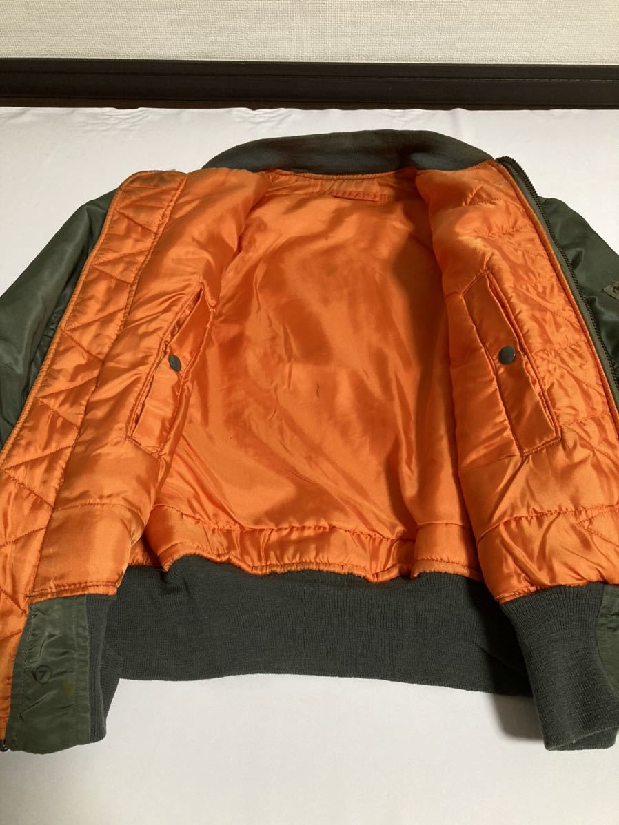 米軍 実物 60s ALPHA MA-1 ビンテージ フライト ジャケット USA製