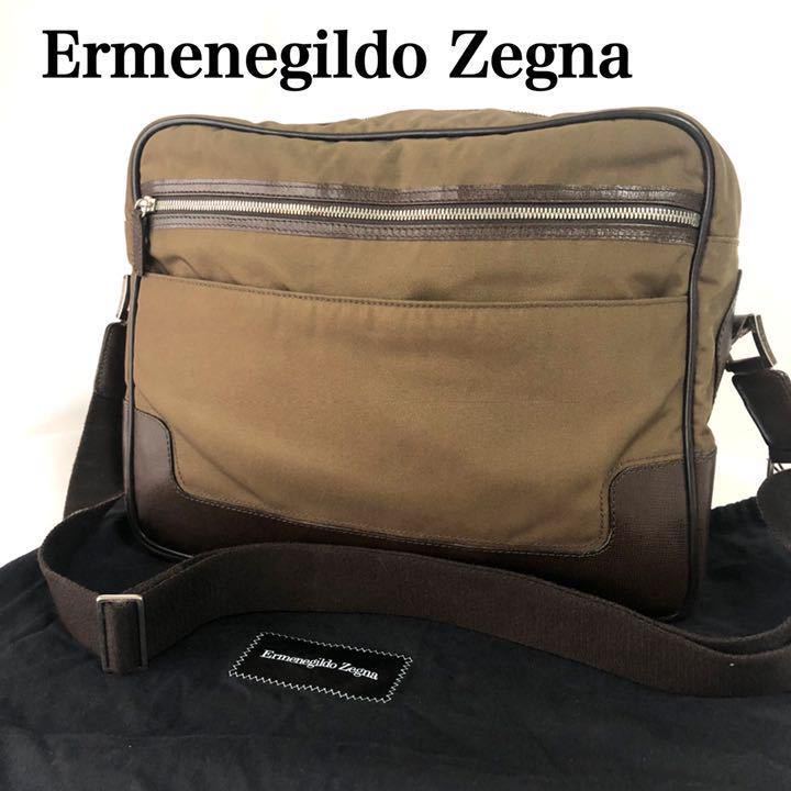 【最新作，豊富な】 1円~ Ermenegildo Zegna エルメネジルド ゼニア ビジネス ショルダーバッグ ナイロン カーキ 通勤 Italy メンズ(エルメネジルド ゼニア)｜売買されたオークション情報、yahooの商品情報をアーカイブ エルメネジルド ゼニア