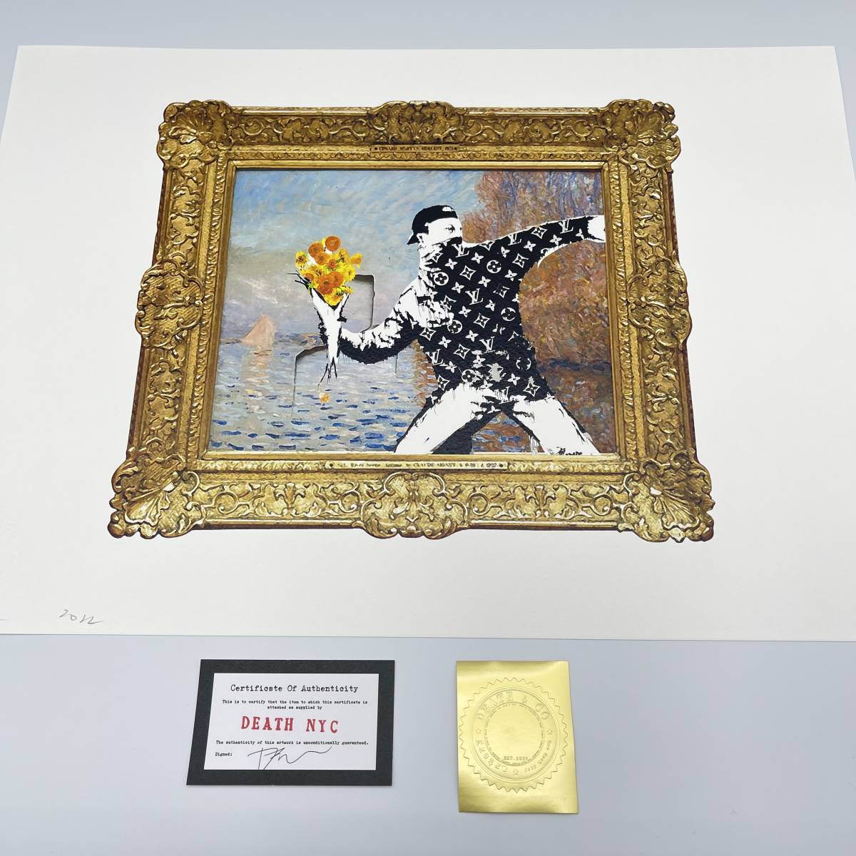 DEATH NYC 世界限定100枚 アートポスター Banksy バンクシー Monet 