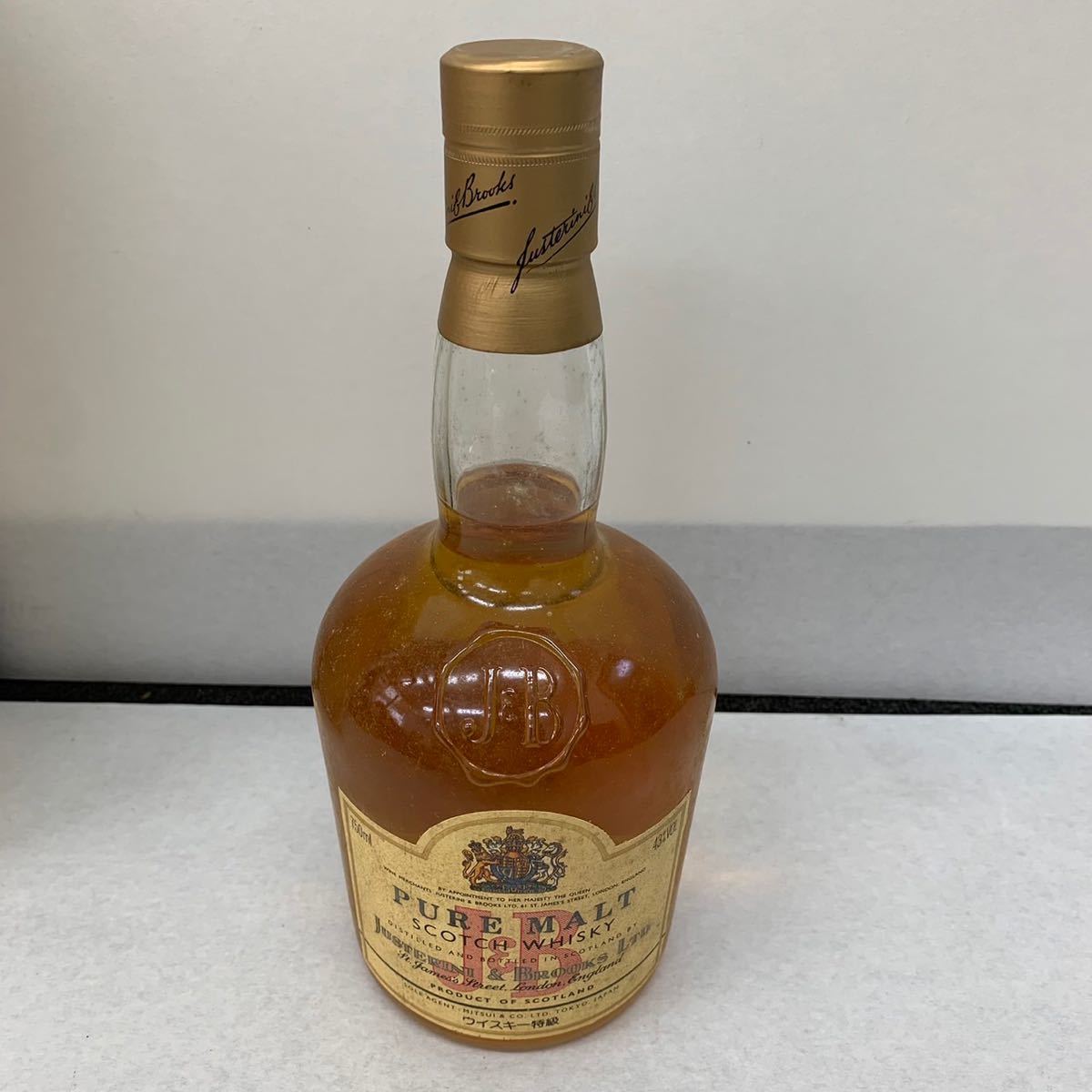 J&B 750ml 特級 Yahoo!オークション 43% ジャスティン＆ブルックス 