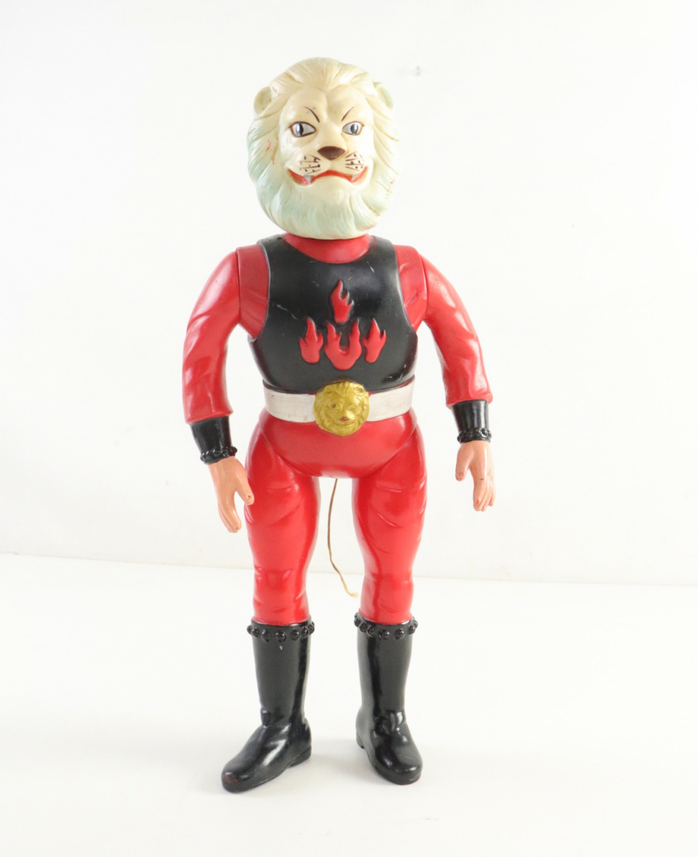 希少】 快傑ライオン丸 増田屋 トーキング ソフビ 高さ約 37cm 大  