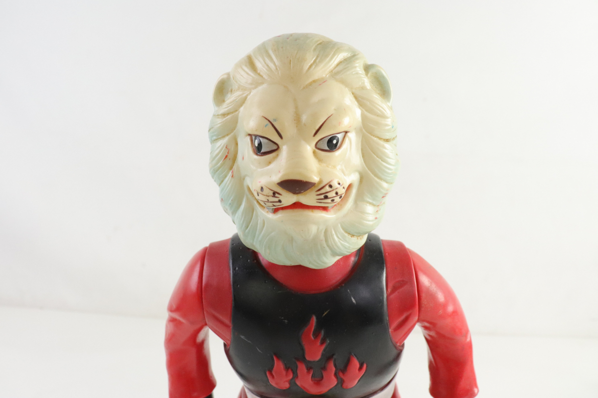 希少】 快傑ライオン丸 増田屋 トーキング ソフビ 高さ約 37cm 大  