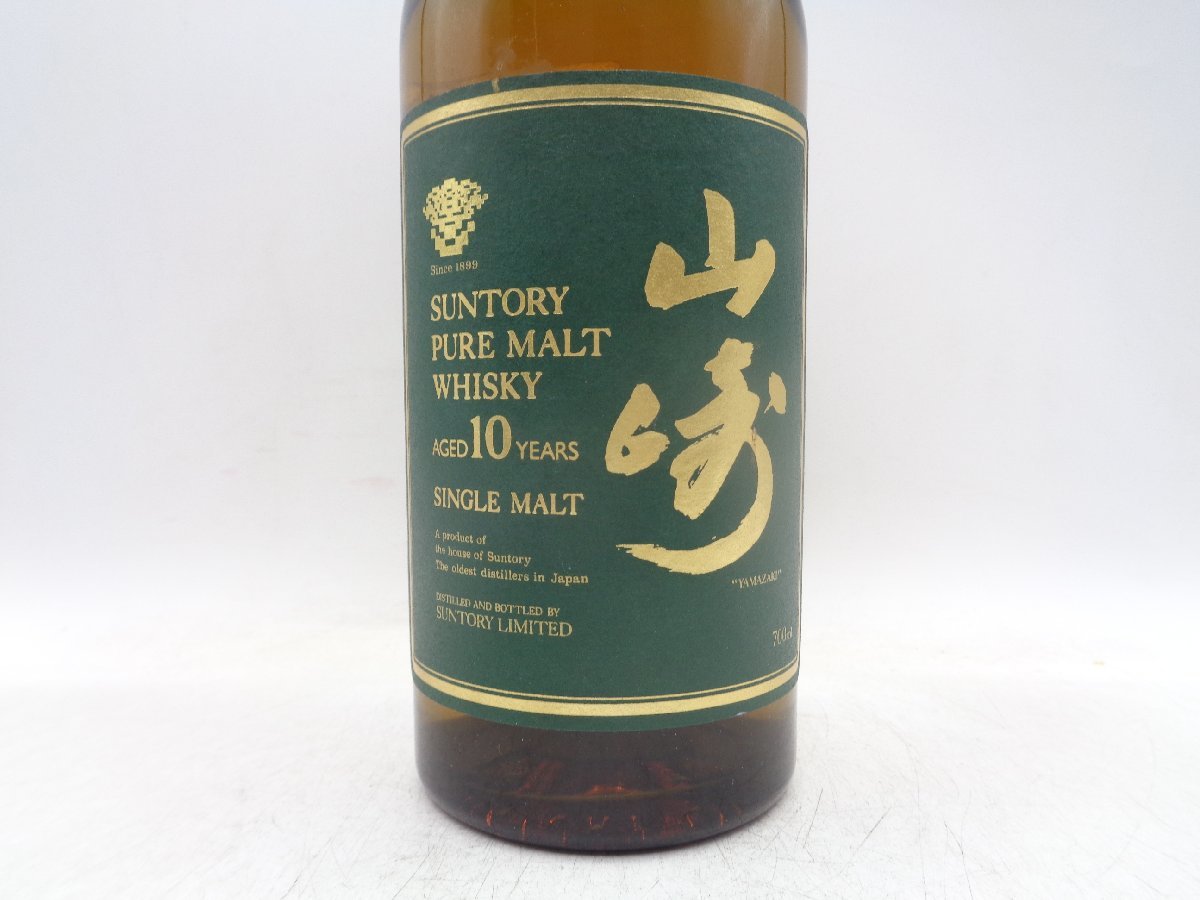 SUNTORY WHISKY サントリー ピュアモルト ウイスキー 山崎 10年