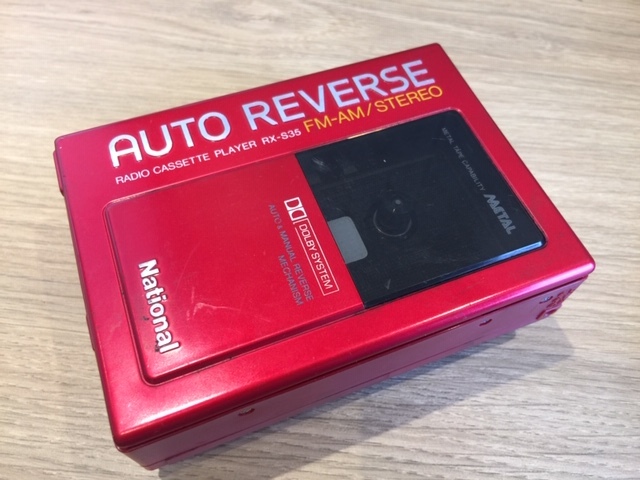 ナショナル National カセットプレーヤー (NO.M0051) RED Yahoo