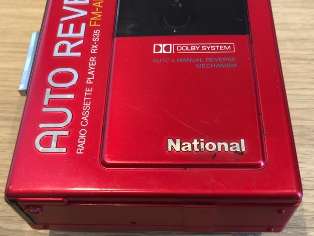 ナショナル National カセットプレーヤー (NO.M0051) RED Yahoo