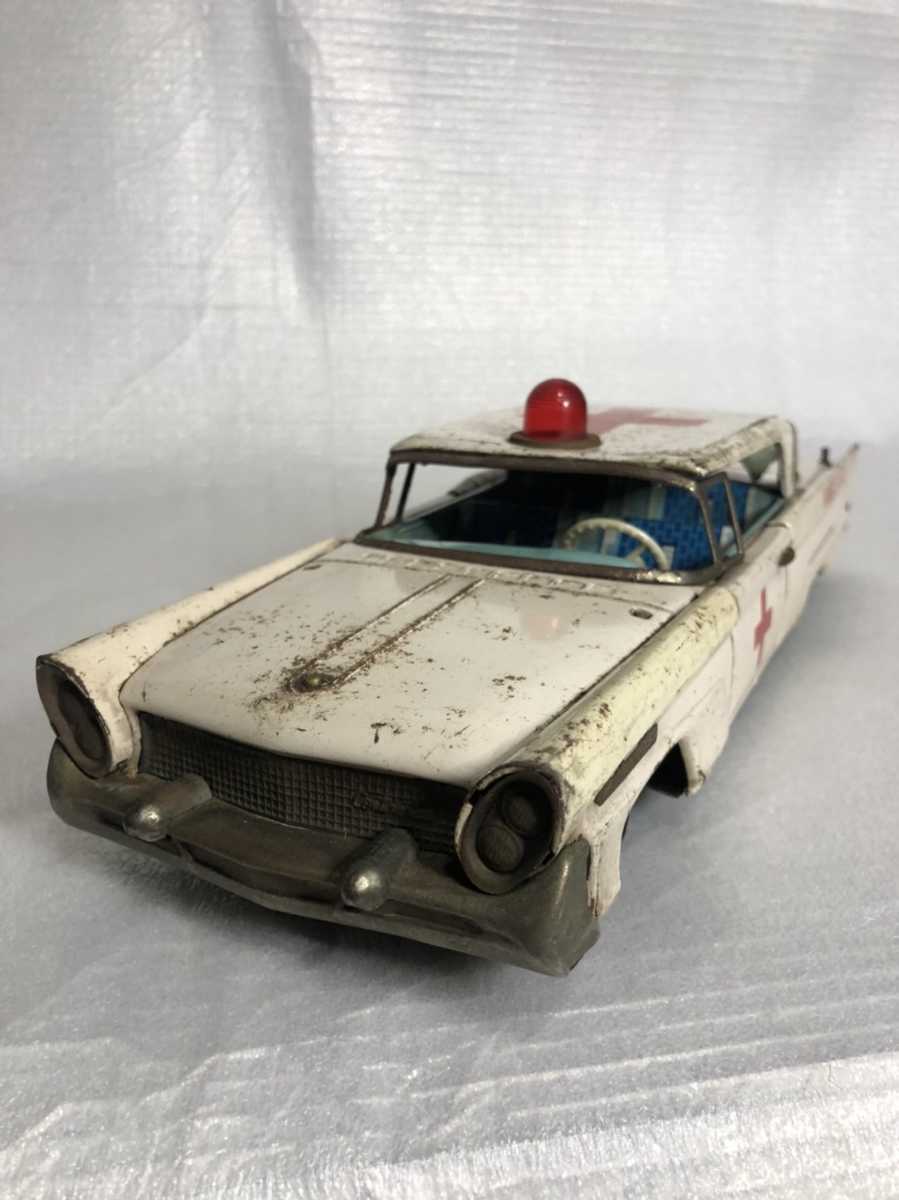 萬代屋 コンチネンタル赤十字 救急車 リンカーン TOY tinブリキtoy