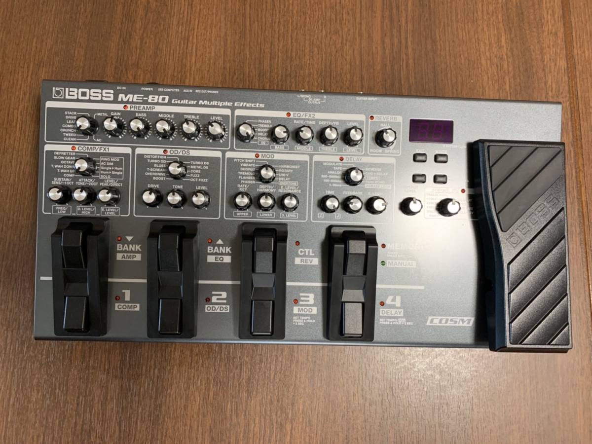 マルチエフェクター】BOSS ME-80 Guitar Multiple Effects 純正AC