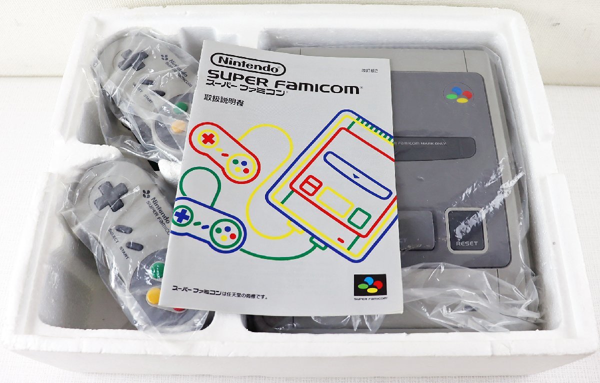 安い，HOT M ジャンク品 ゲーム機本体 スーパーファミコン セット コントローラー/AVケーブル Nintendo/任天堂 箱 取説付き 動作未確認(本体、アクセサリー)｜売買されたオークション情報、yahooの商品情 本体、アクセサリー