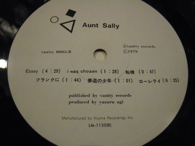 Aunt Sally - | アーント・サリー (=Phew) 限定リマスター 2026年最新