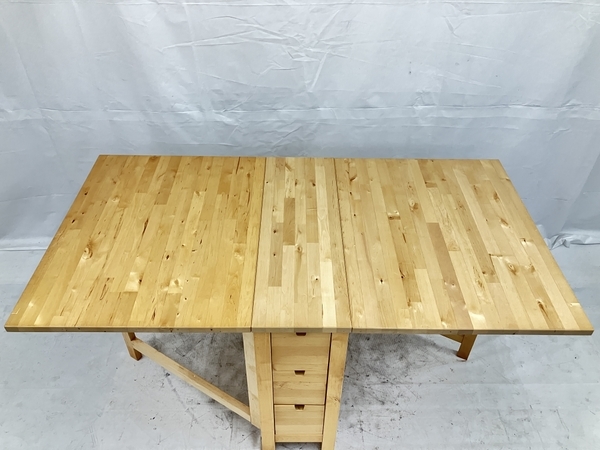 引取限定】 IKEA NORDEN BERTIL ノールデン ゲートレッグテーブル 伸縮 