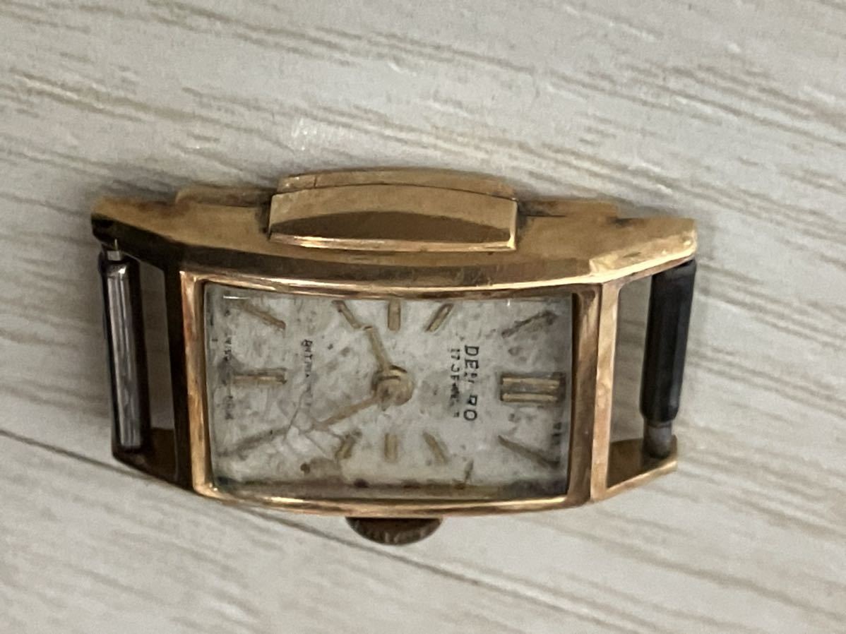 1円〜 DENRO デンロ 18K/750 金無垢 重さ7.24gレディース アンティーク