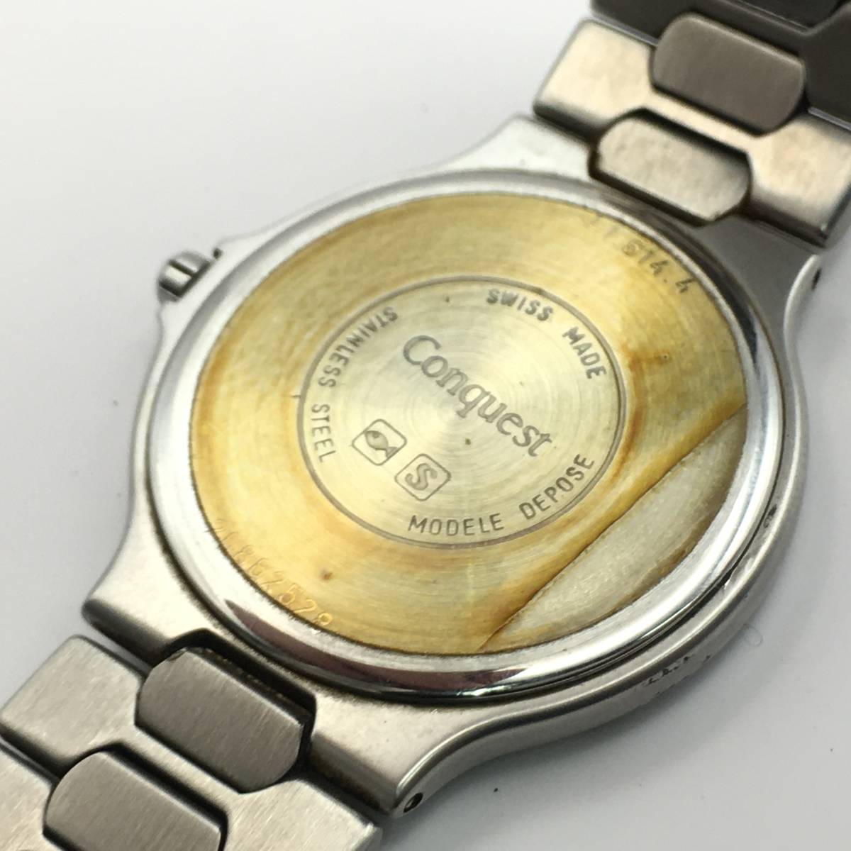 R7-52 LONGINES/ロンジン Conquest コンクエスト 2針 Date デイト