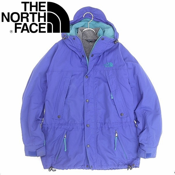90's◆THE NORTH FACE ザ ノースフェイス ARMADILLA フリース付 フード ナイロン マウンテン ジャケット ブルー L
