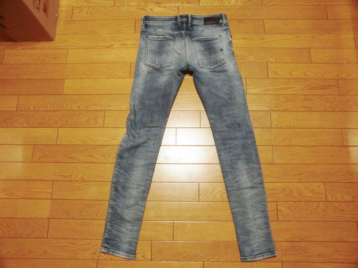 美品 DIESEL ディーゼル 0853L SLEENKER ウォッシュ ダメージ 加工 