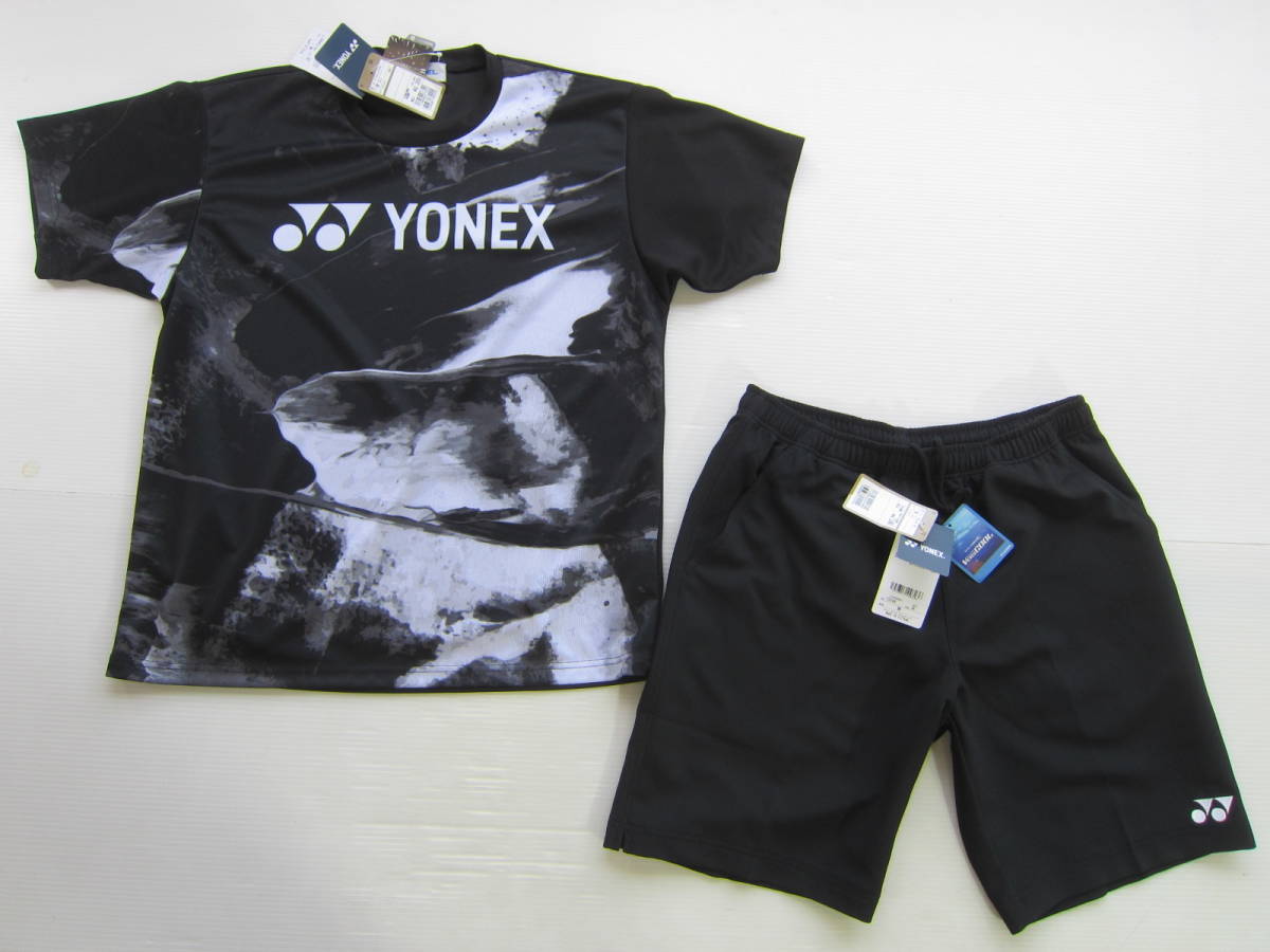 新品◇ヨネックスYONEX 半袖ゲーム シャツ & ショート パンツ L 上下 