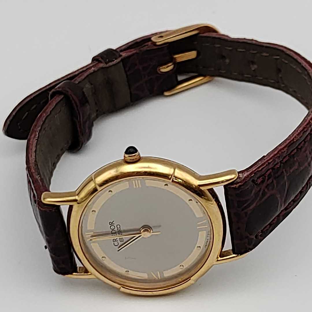 SEIKO CREDOR セイコー クレドール 7371-0010 クォーツ 18K 刻印 