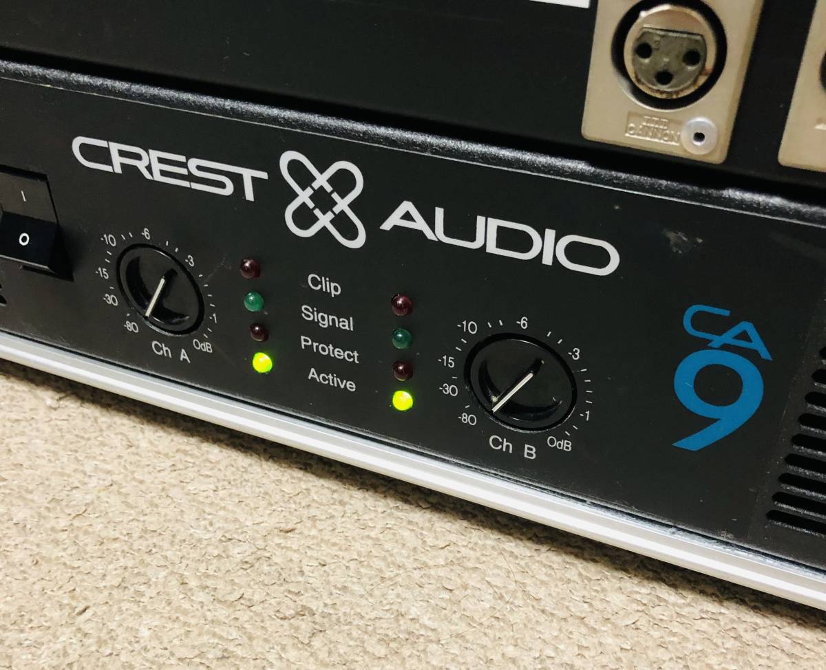 【動作品】CREST AUDIO パワーアンプ CA9 クレストオーディオ CREST AUDIO CA9 - Power Audio CA4 Amplifier ステレオパワーアンプ