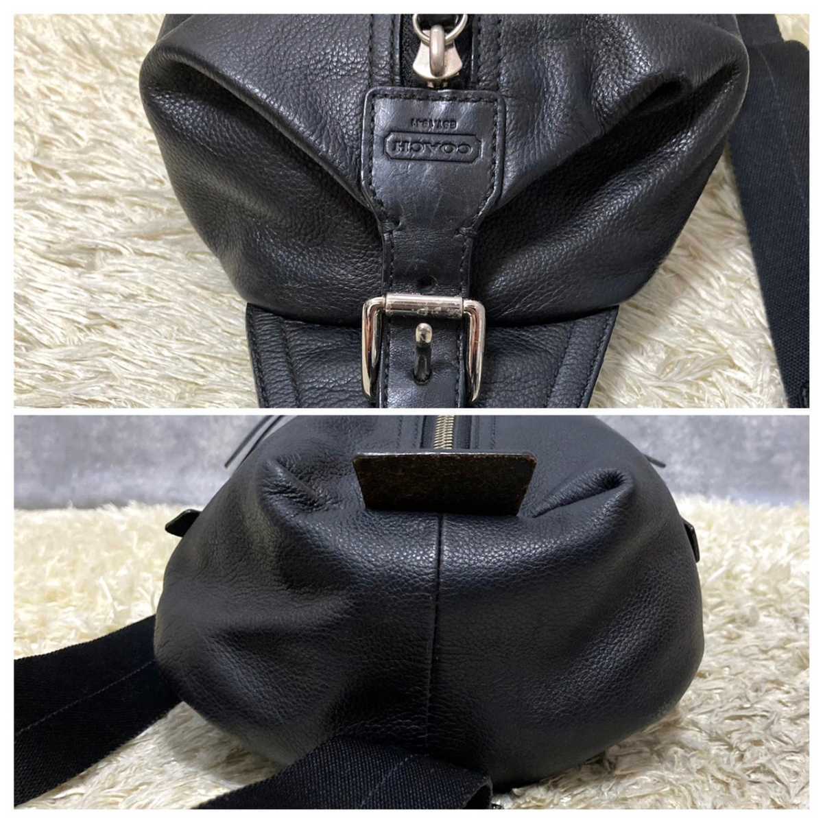 COACH トンプソン レザー ボディバッグ ワン ショルダーバッグ