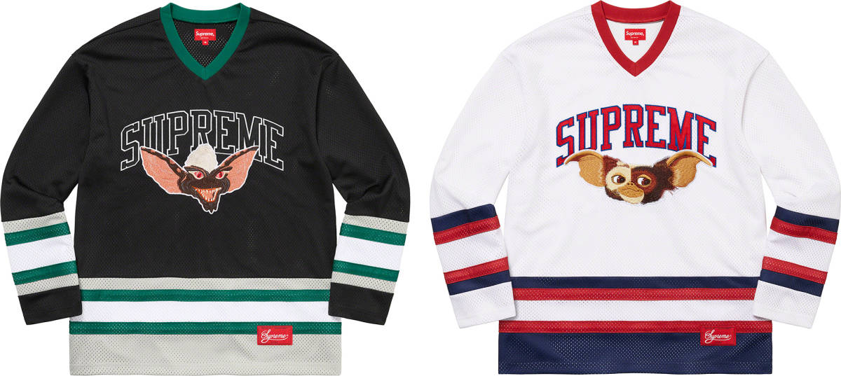 新品未着用】Supreme Gremlins Hockey Jersey White L 22FW 国内正規品 