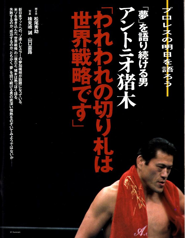 雑誌Sports Graphic Number 213(1989.2/20号)◇もっとプロレス/表紙