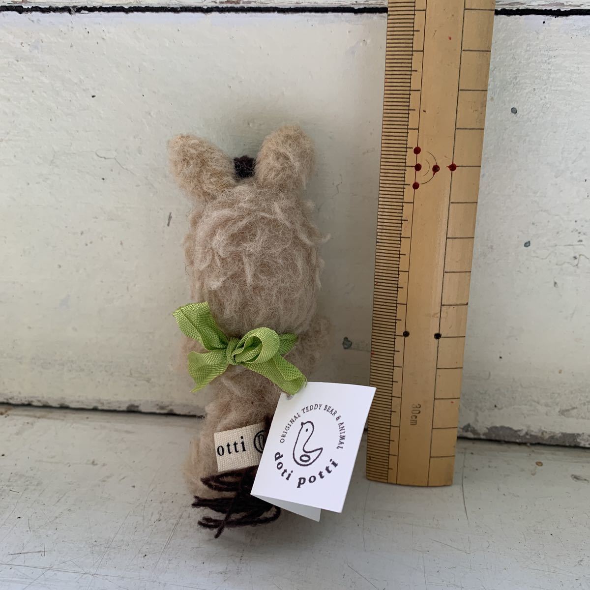 ぬいぐるみ 国内人気作家 テディベア アーティスト ロバ(体長10cm