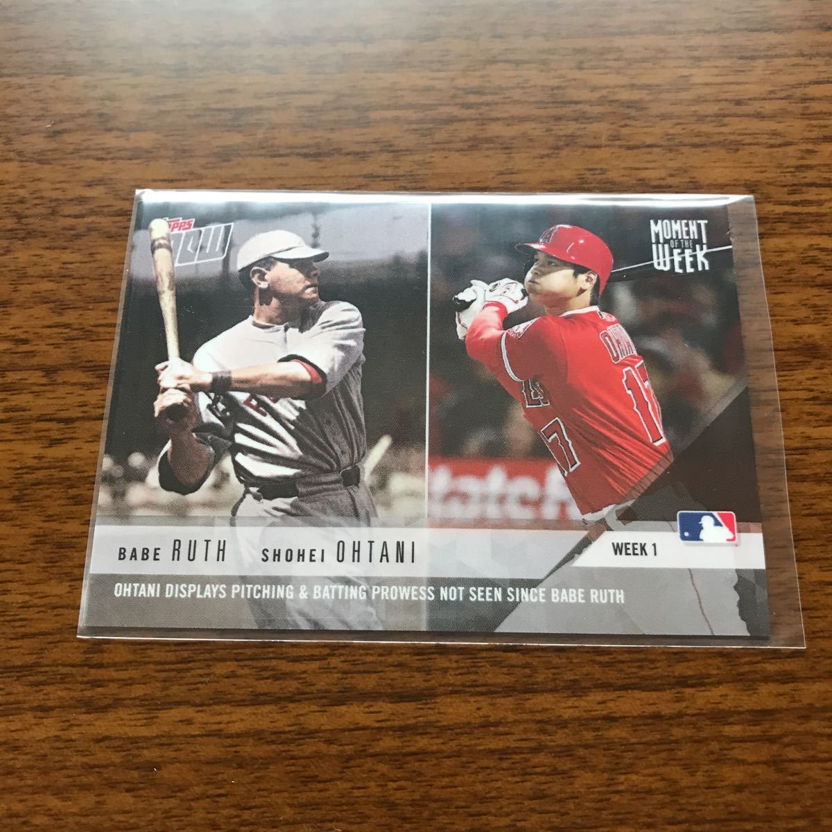 ベーブルース＆大谷翔平 2018 限定版 ROOKIE Card 1 ベーブルース
