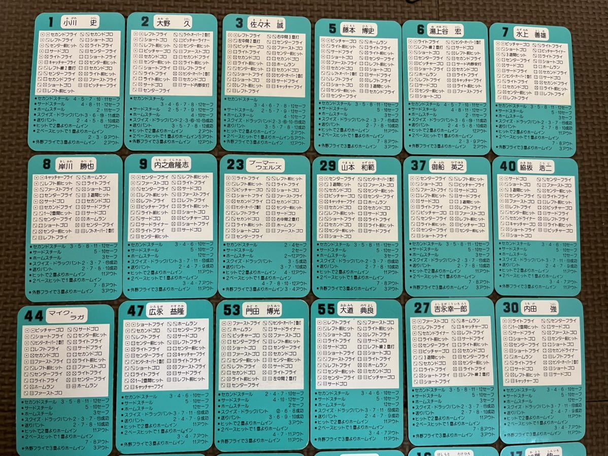 タカラ プロ野球カードゲーム 1992年 福岡ダイエーホークス 佐々木誠