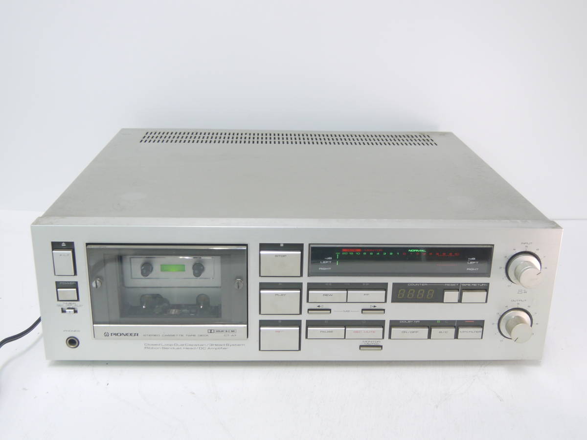 ☆ジャンク品☆カセットデッキ CT-A7 Pioneer パイオニア U11通電確認