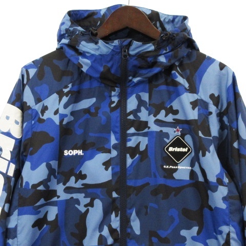 Bristol Bristol) FCRB HOODED BLOUSON（ナイロンジャケット）｜ 2020AW エフシーレアルブリストル F.C.Real Bristol FCRB カモフラ プラクティス ジャケット ジャージ FCRB-180022 ブルー S アウター メンズ