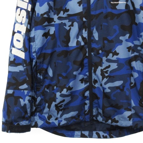 Bristol Bristol) FCRB HOODED BLOUSON（ナイロンジャケット）｜ 2020AW エフシーレアルブリストル F.C.Real Bristol FCRB カモフラ プラクティス ジャケット ジャージ FCRB-180022 ブルー S アウター メンズ