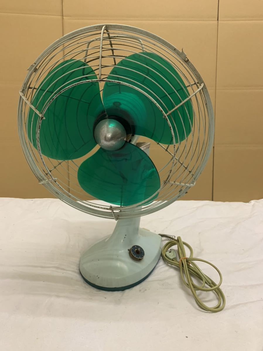 昭和レトロ　扇風機　三菱　ビンテージ　卓上扇 三菱扇風機 レトロ卓上扇風機 作動品 現状渡し アンティーク 三菱