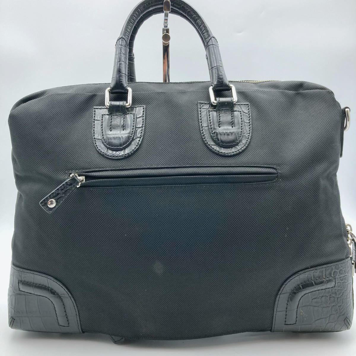1円 □美品□ TUMI トゥミ 2way ビジネスバッグ ブリーフケース クロコ 